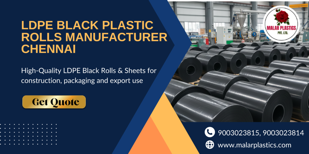 Best LDPE Black Rolls Manufacturer in chennai